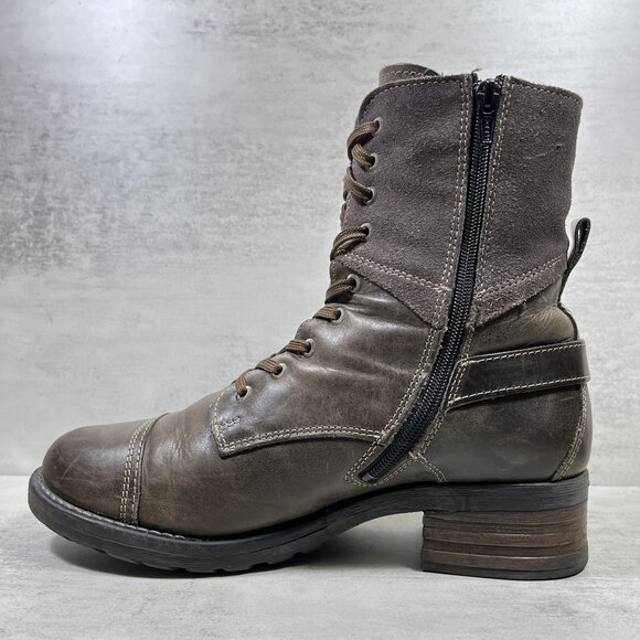 Taos Crave Leather Boots - Women's Size 41 EU / 10-10.5 US - Brown - Picture 5 of 10